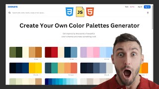 Small JS Project: Color Palettes Generator with Html CSS JS