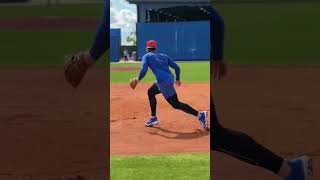 Glovework with Lindor and Baty 👌 #baseball #defense #SpringTraining