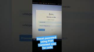 LEARN HOW TO CREATE RESET PASSWORD IN PHP #shorts #shortsvideo #short #php #smartcoder #coding