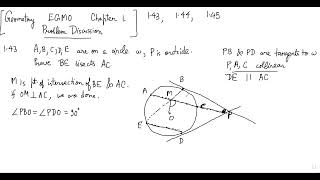 EGMO Chapter 1 Problem Discussion