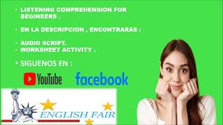 LISTENING COMPREHENSION ABOUT MY FREE TIME  ( BEGINEERS)