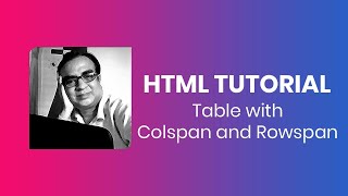 #HTML/#TABLE/#Rowspan/#Colspan