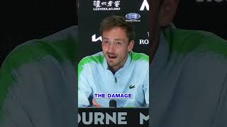 Daniil's racquet was no match for the net camera 🤯 | Wide World of Sports