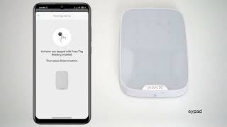 AJAX KeyPad Plus｜alarmsysteem in  en uitschakelen met tags en kaarten