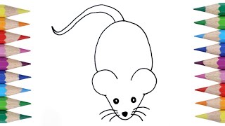 Easy Rat Drawing for Kids | Simple Step by Step Tutorial