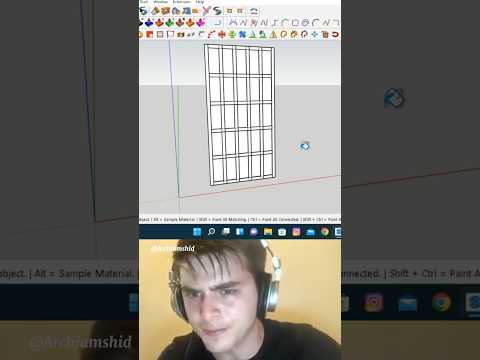 Creating a Grid Window with the 1001 Plugin in SketchUp in Under 20 Seconds #sketchup #architecture