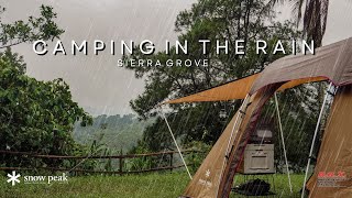 Camping in the Rain | Snow Peak Field Cooker Pro and Elfield Tent | Sierra Grove