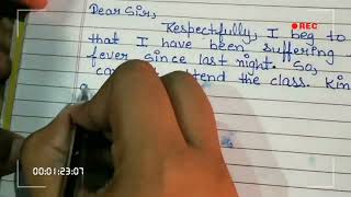 Application for sick leave | STUDYHOUSE  | please subscribe 🙏🙏❤️❤️