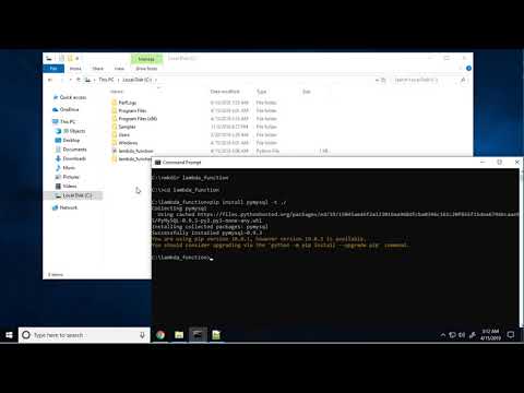 Creating A Lambda Package Windows