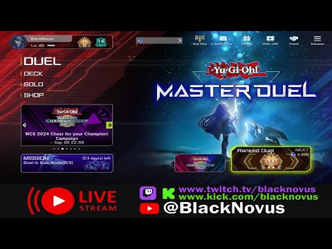 [MasterDuel] It's time to duel against the @BlackNovus #vtuber #yugioh #yugiohmasterduel #masterduel