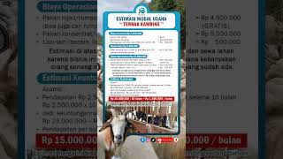 Modal usaha Ternak Kambing #belajarbisnis #ytshorts #modalusaha #motivasibisnis #usahasendiri #short