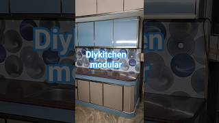 diykitchen modular #trending #interiordesign #kitchen #interiordesign #diy #shorts #carpentry #wood