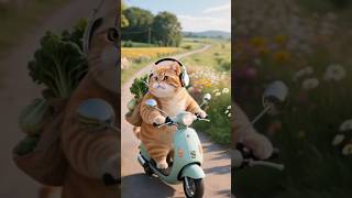 Farmer Cat Brings Fresh Veggies from the Field! #DesiCat #OrganicFarming #FunnyAnimals"