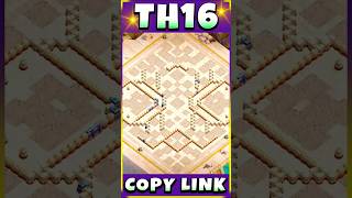 Unbeaten TH16 WAR + CWL Base Layout 🔥Clash of Clans
