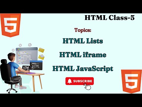 "HTML Lists & Iframes Tutorial | Web Development Basics" |#webdevelopmenttutorial #htmltutorial