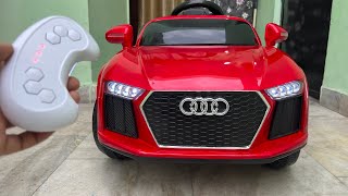 RC Audi Car Unboxing & Testing | The Power Wheels Ride On Audi Car | Shamshad Maker🔥🔥
