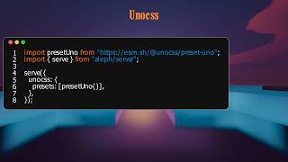 Aleph.js 07: Unocss