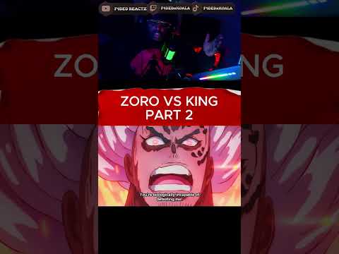 FIRST TIME WATCHING ZORO VS KING Reaction PART 2.  #onepiece #luffyanime