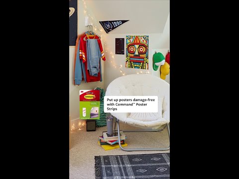 ​​How to Hang Up Posters Without Damaging Them Using Command™ Poster Strips