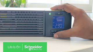 How to Enable Manual Bypass Mode in SRV5KL-IN Through the Display | Schneider Electric Support