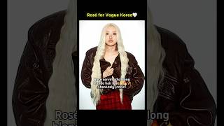 Rosé with long blonde hair😍🔥✨️ #voguekorea #rosie #rosé #shortsedit #blonde #kpopstar