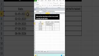 Excel New Trick | how to use EOMONTH Formula |  Text formula | #short #youtubeshorts #excelformula