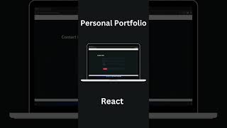 Personal portfolio react #webdesign #portfolio #react #frontend #tailwindcss