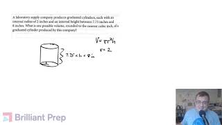 Possible Volume? Solved! #55 (dSAT Math)