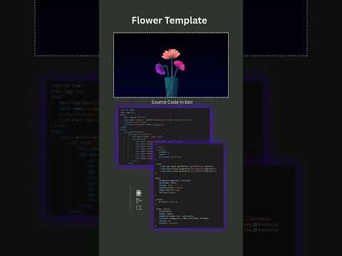 Flower animation #html #css