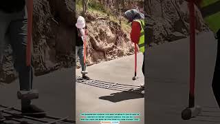 Concrete Finishing Tool: Concrete Line Forming Tool with Rebar for Road Surfaces
