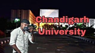 Night view of Chandigarh University 🎓