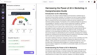 Check and Optimize your On-Page SEO score using this Free AI Tool