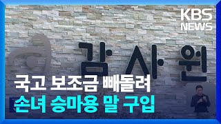 감사원 “국고보조금 횡령 혐의, 비영리단체 73명 수사 의뢰” / KBS  2023.05.16.