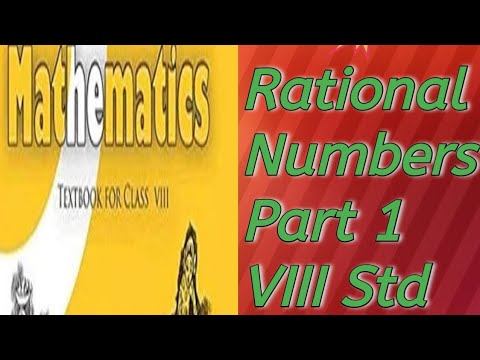 @Learn With Me-y , Rational Numbers -Part 1,VIII NCERT