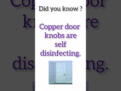 Cooper door knobs are self disinfecting 😱 #copper #door #knobs