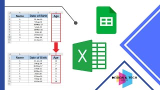 Calculate Age from Date of Birth in Excel and Google Sheets | Step-by-Step Tutorial
