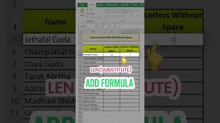 Excel Time-Saver: Count Letters Shortcut 📝⏱️ #ExcelSkills #awesomeanalytics #excelshortcuts