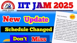 New Update 🔥for IIT JAM Counselling 2025  | iit jam counselling 2025 schedule