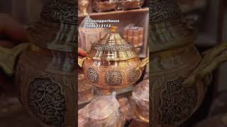 Designer Copper Utensils 🍁 || Kashmiri Copper 😍 || #shorts #viral #ytshorts