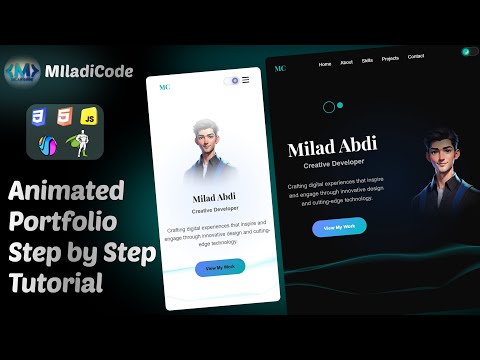 Create a 3D Animated Portfolio Website | HTML, CSS, JavaScript, GSAP & Spline Tutorial