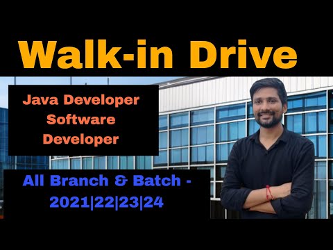 Walk-in Drive for Java Developer | Noida