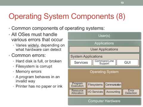 Lecture 02 Operating System Components Fa2017