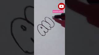 How to write bubble letters 💫#bubbleletters #shorts#subscribe #creativesoul 77