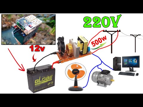 Spend 5$ Making a 12v-220v-500w Inverter, Your Child Will Have A Cool Fan When Power Outages