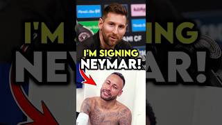 Messi Wants Neymar At Inter Miami And It’s Actually Happening! 🤯 #football