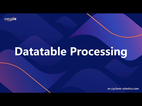 Datatable Processing