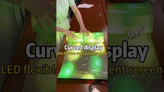 Bendable display #ledtransparentscreen #leddisplay #ledscreen #advertising