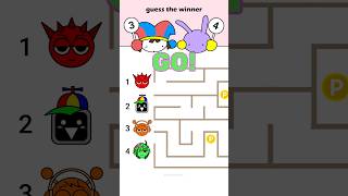 guess the winner😊Incredibox Sprunki・Raddy・Mr. Fun Computer・Oren・Vineria #animation  with Pomni & Jax