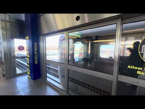 JFK AirTrain departing from Federal Circle Station