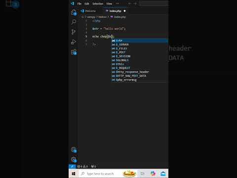 chop() function in php #viralshorts #shorts #coding #development